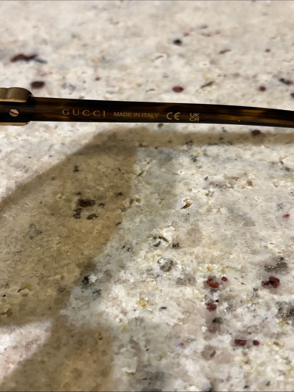 Gucci Women’s Dark Tortoiseshell Square Sunglasses - Picture 5 of 5